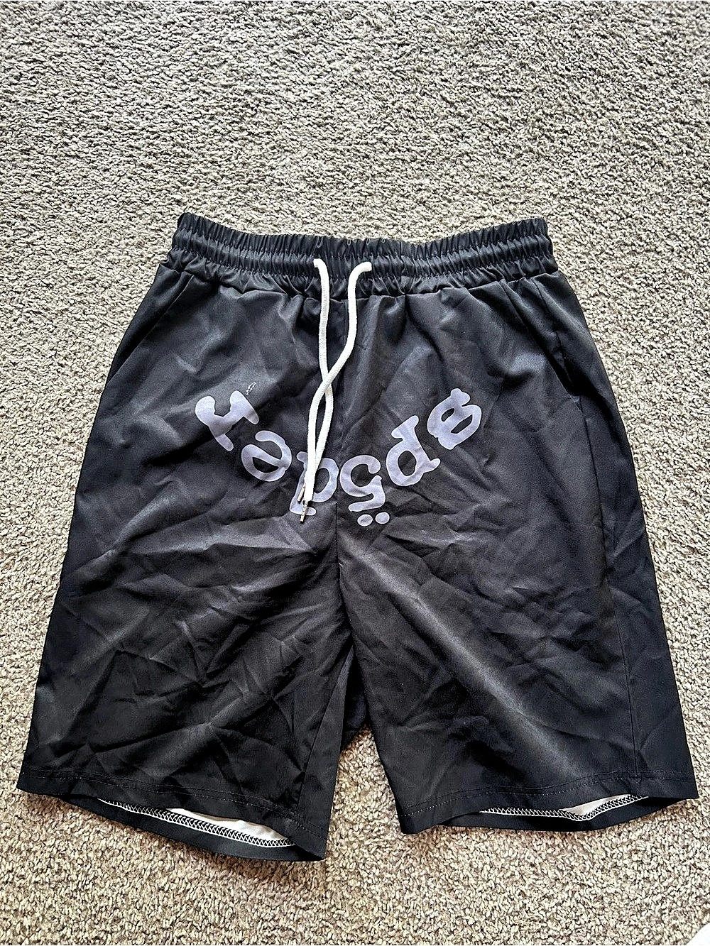 Sp5der OG Logo Sweat Shorts Black